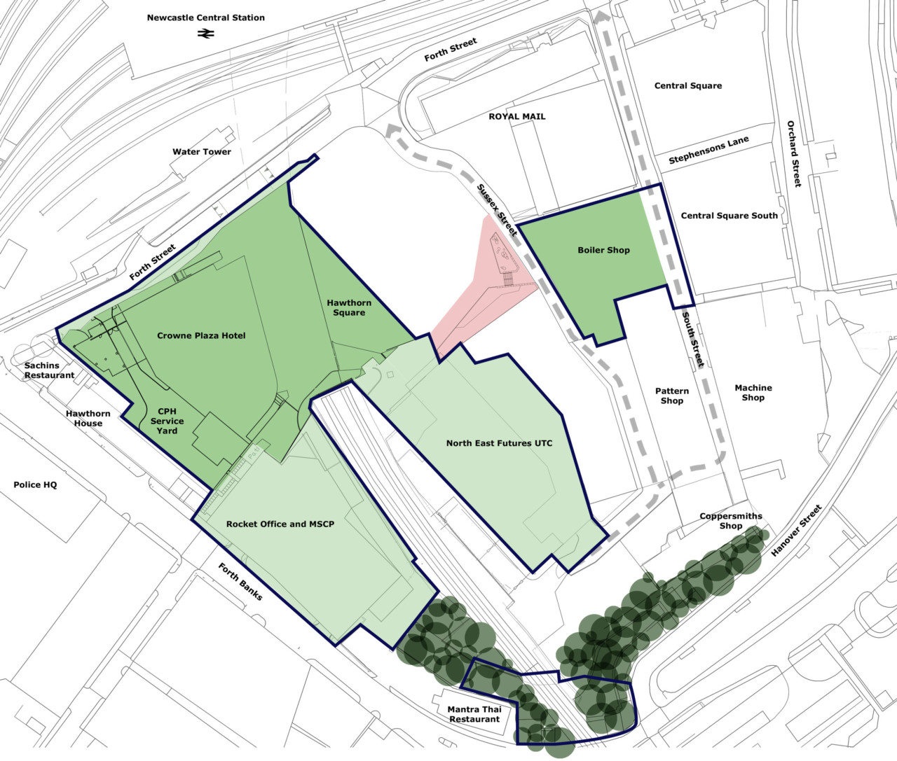 Stephenson Quarter — Site Plan